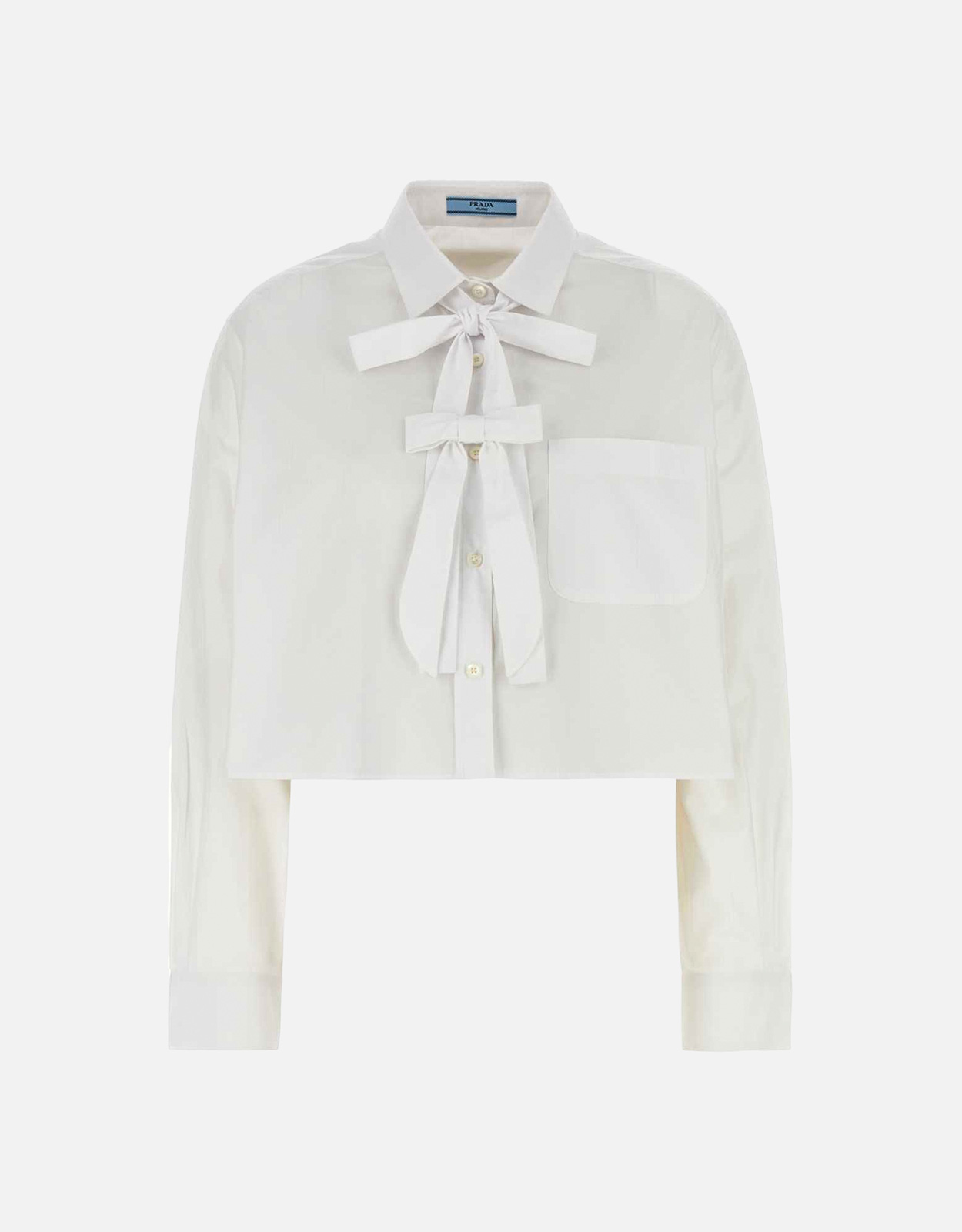 Prada ホワイトポプリンシャツ (すべての新品) IFCHIC.COM