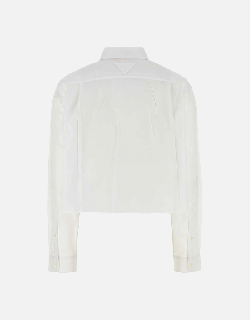 Prada ホワイトポプリンシャツ (すべての新品) IFCHIC.COM