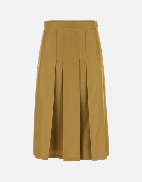 Prada プリーツテクニカルファブリックフレアスカート (すべての新品