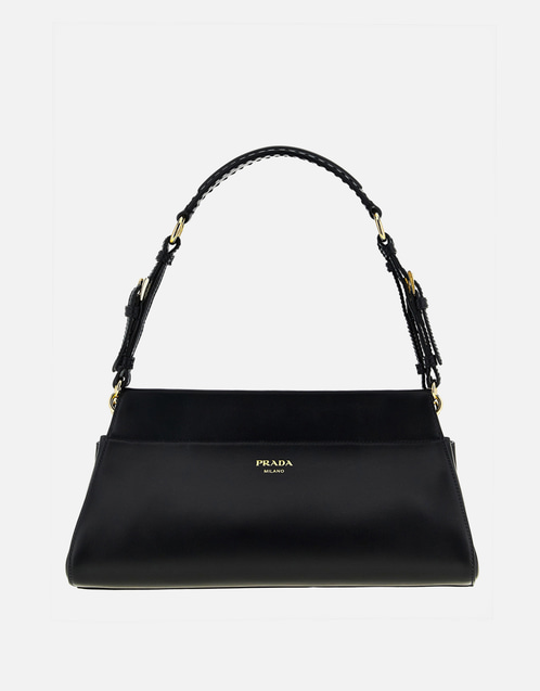 Prada ナッパカーフレザーショルダーバッグ () IFCHIC.COM