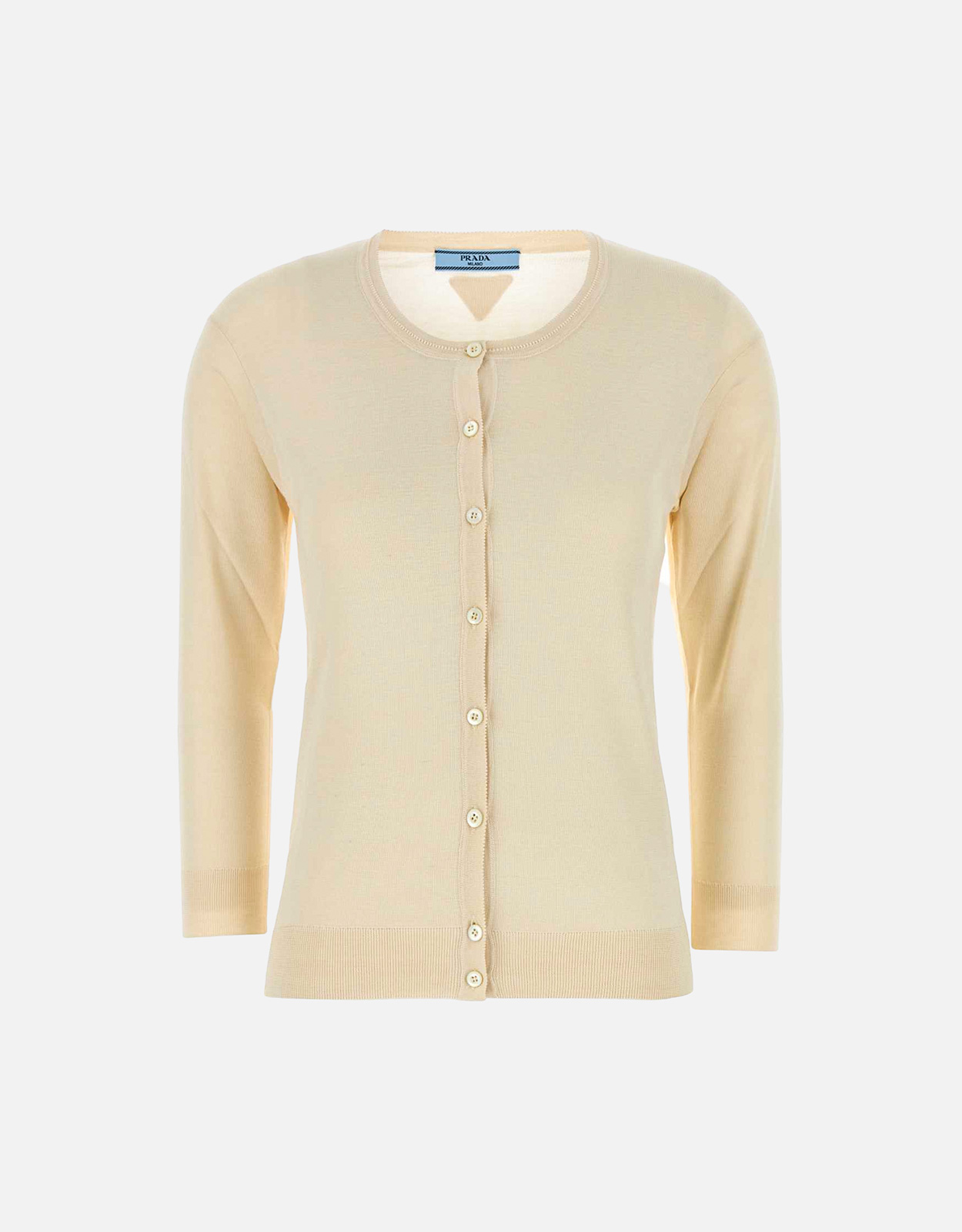 Prada コットンシルク混紡スリムフィットニットカーディガン (すべての