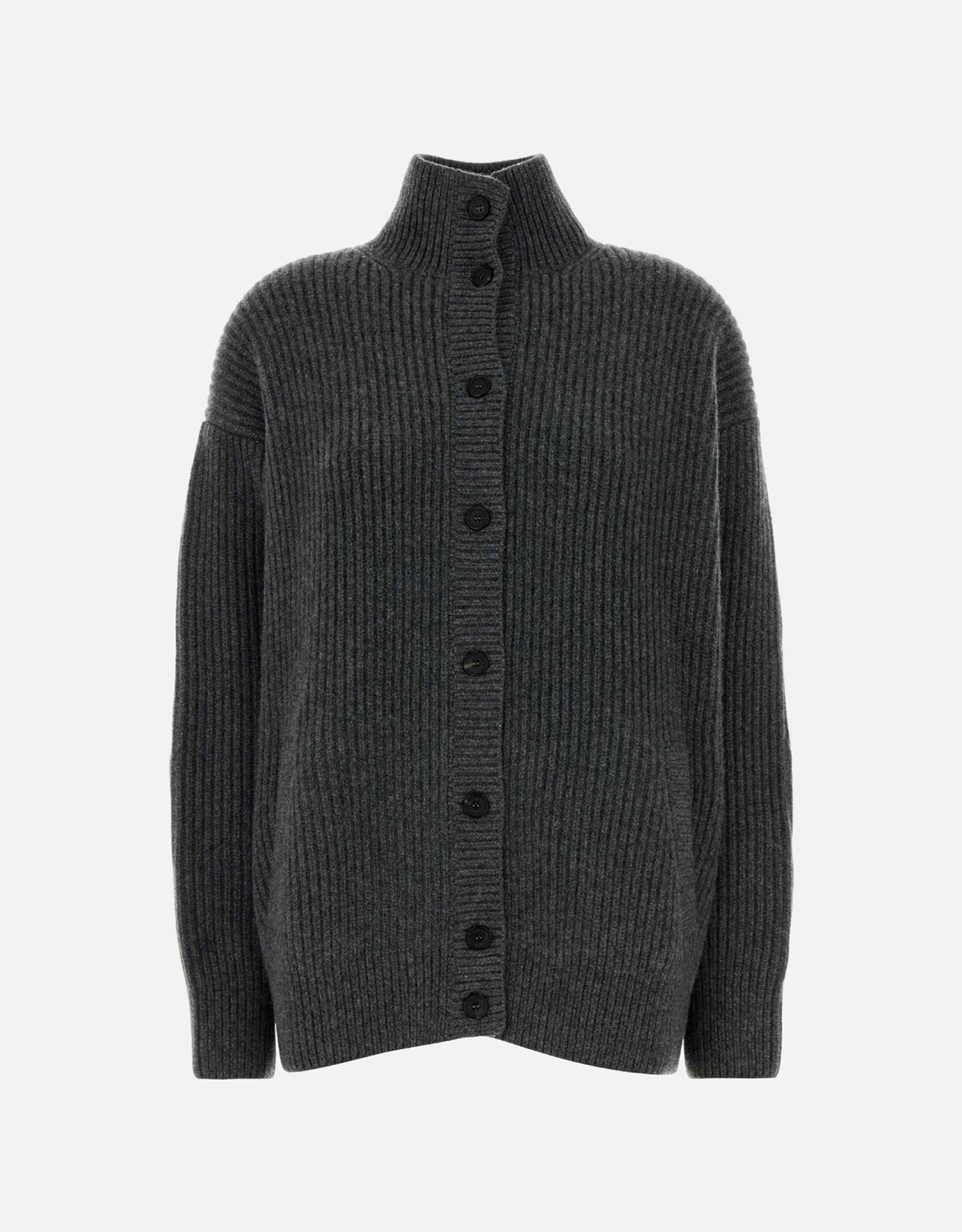 Prada ダークグレー カシミヤ オーバーサイズ カーディガン (すべての