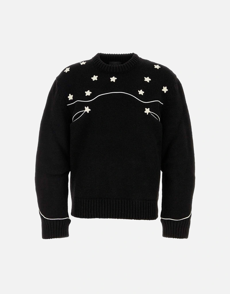 PRADA ブラックニットポロセーター サイズ44 Prada ポロ ニット