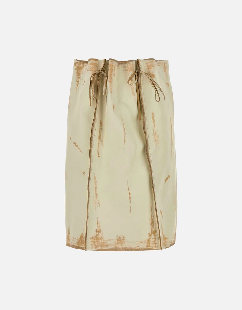 Prada レザー フレアスカート (すべての新品) IFCHIC.COM