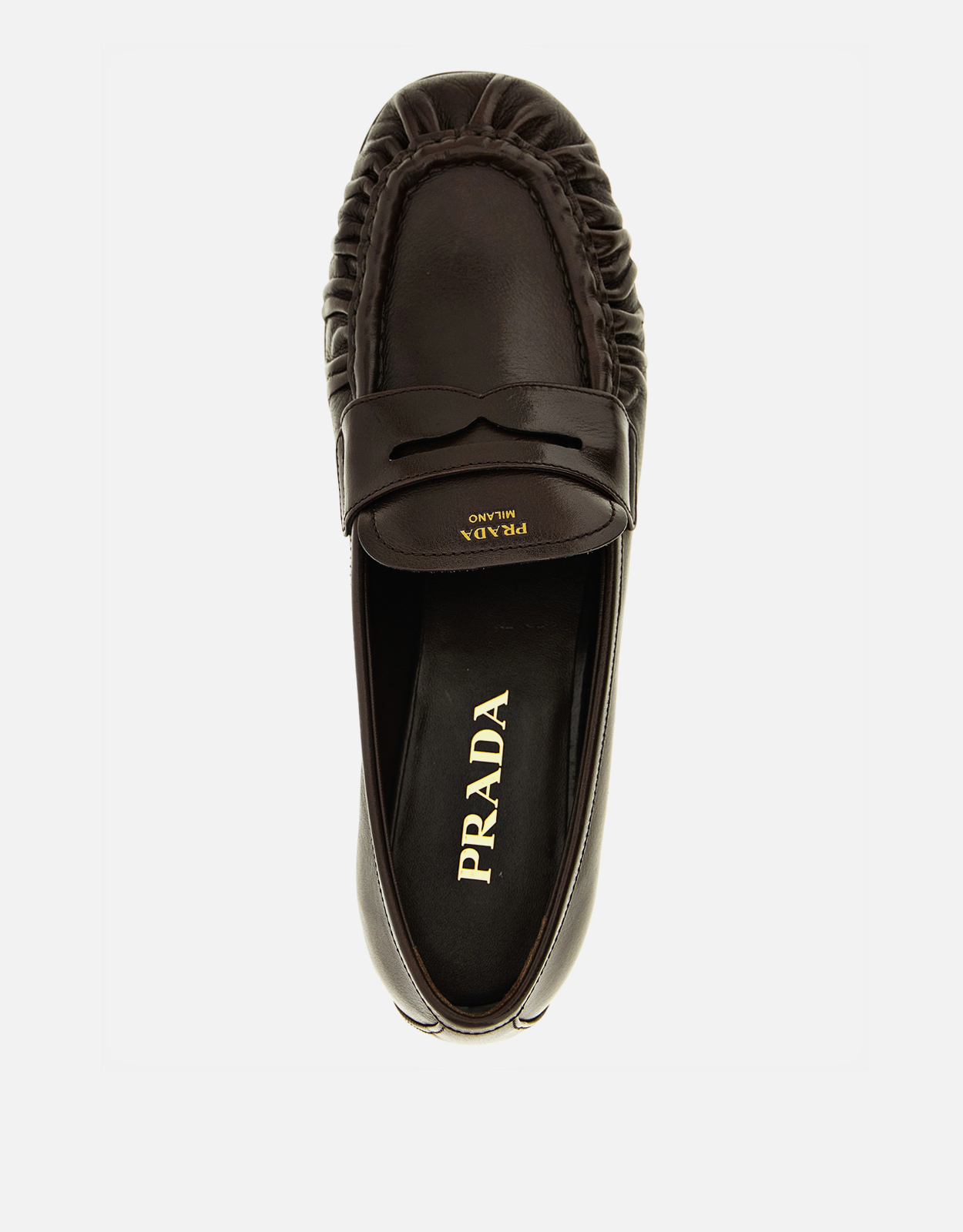 Prada カーフレザー カールトゥ モカシン () IFCHIC.COM