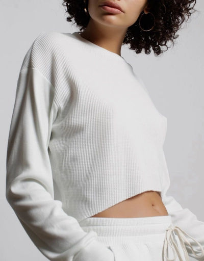 Everest Thermal Asymmetric Cropped Top