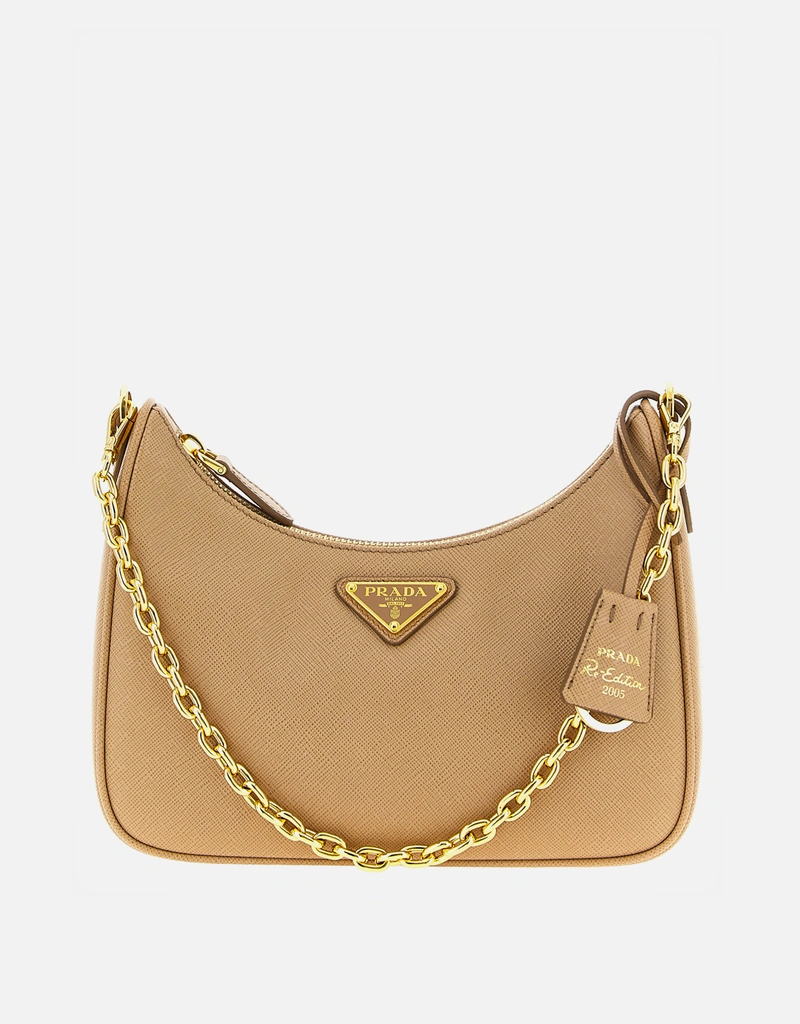 Prada Re-Edition 2005 サフィアーノ カーフレザー ショルダーバッグ