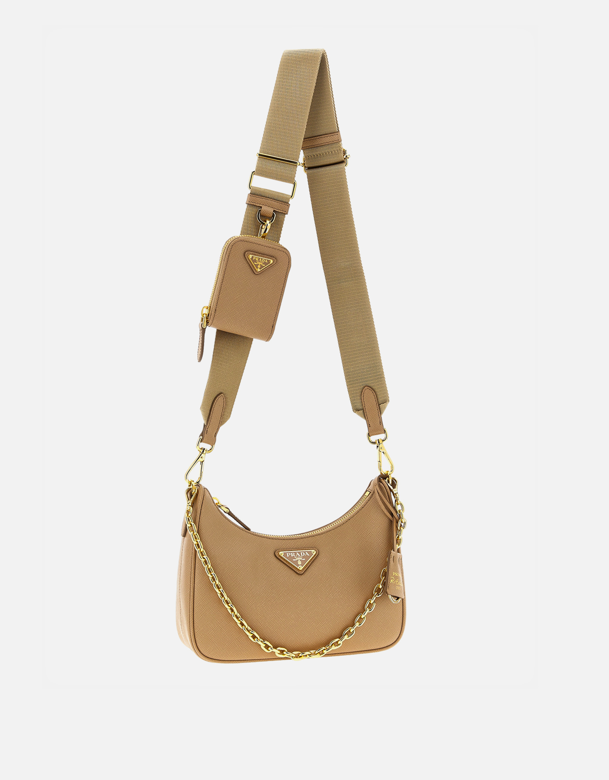 Prada Re-Edition 2005 サフィアーノ カーフレザー ショルダーバッグ