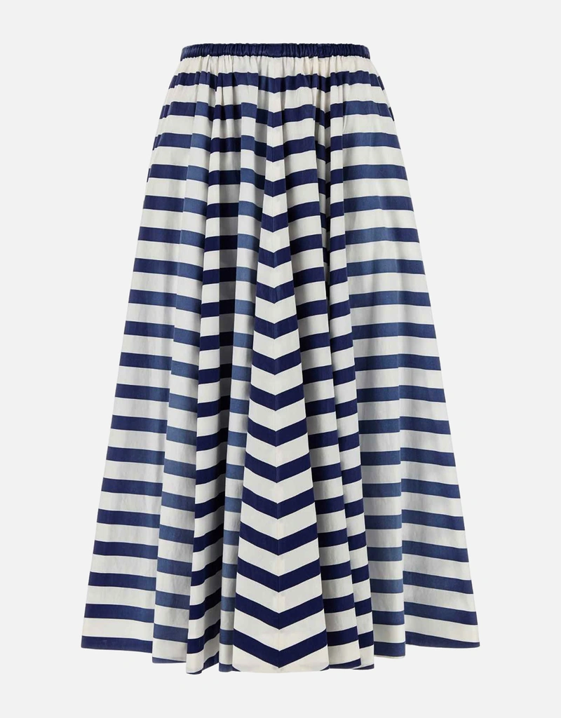 Prada プリントコットンポプリンフレアスカート (すべての新品) IFCHIC.COM