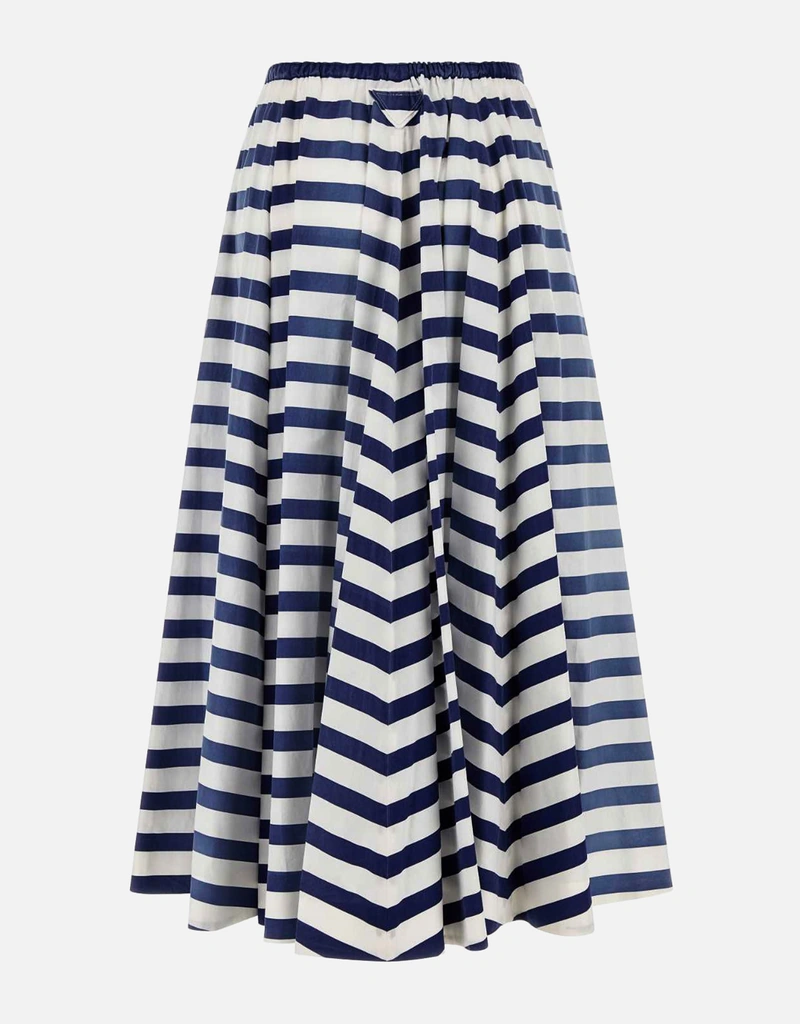 Prada プリントコットンポプリンフレアスカート (すべての新品) IFCHIC.COM