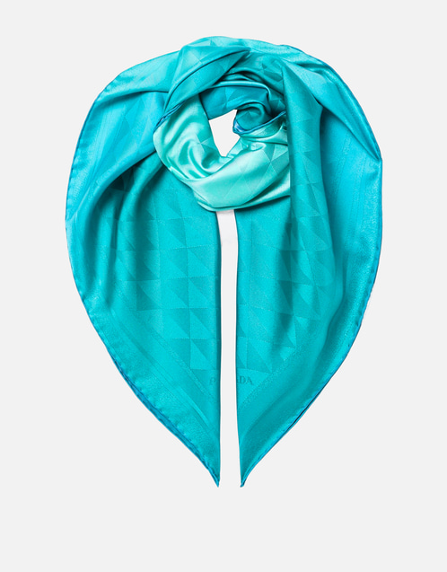 新品　PRADA シルクスカーフ Prada プリントシルクツイルスカーフ (スカーフ) IFCHIC.COM