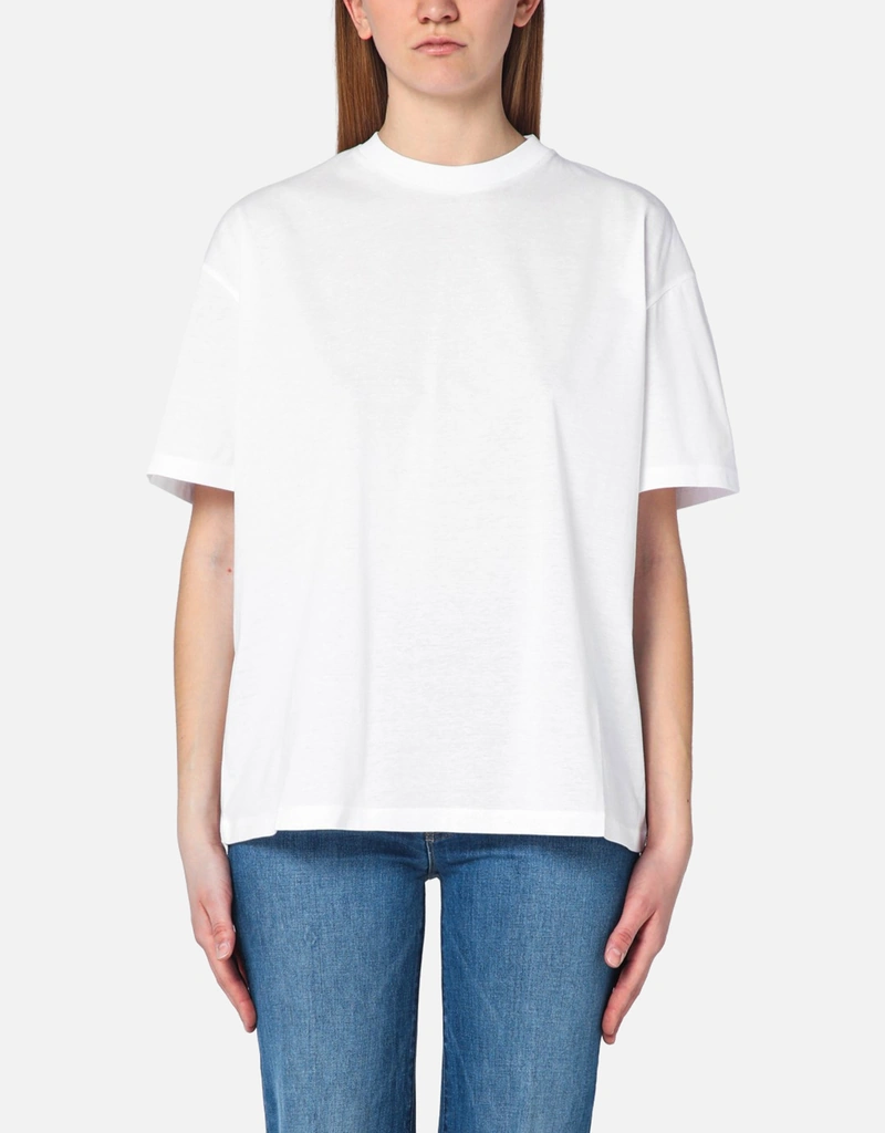 Prada オーバーサイズジャージーコットンTシャツ (トップス) IFCHIC.COM