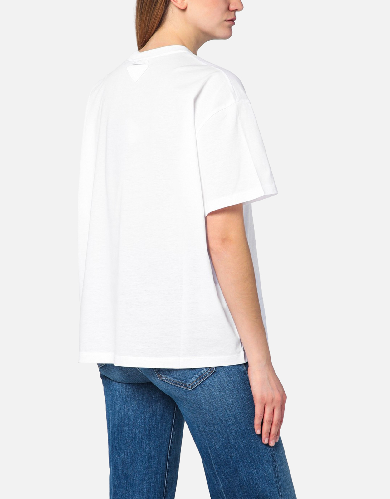 Prada オーバーサイズジャージーコットンTシャツ (トップス) IFCHIC.COM