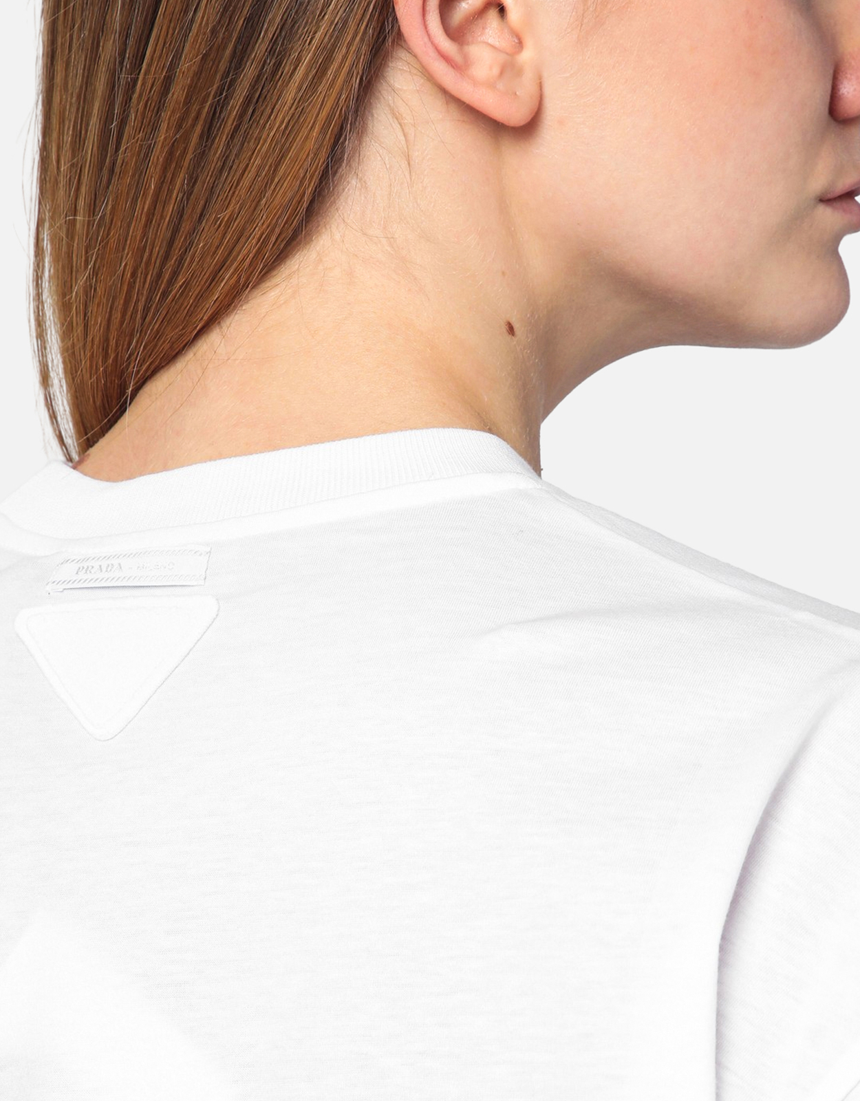 Prada オーバーサイズジャージーコットンTシャツ (トップス) IFCHIC.COM