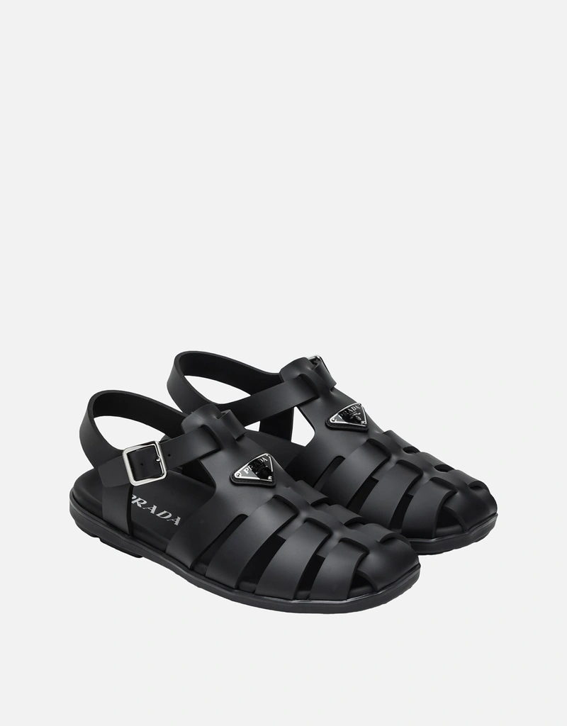 PRADA 羽根装飾 シルバーサンダル PRADA 羽根装飾 シルバーサンダル プラダおしゃれプロは“パデッド