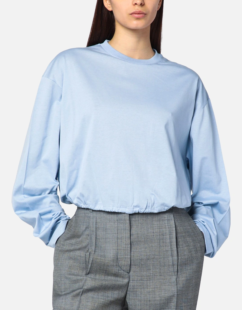 PRADA 長袖シャツ ライトブルー Prada - Oxford shirt in cotton Light