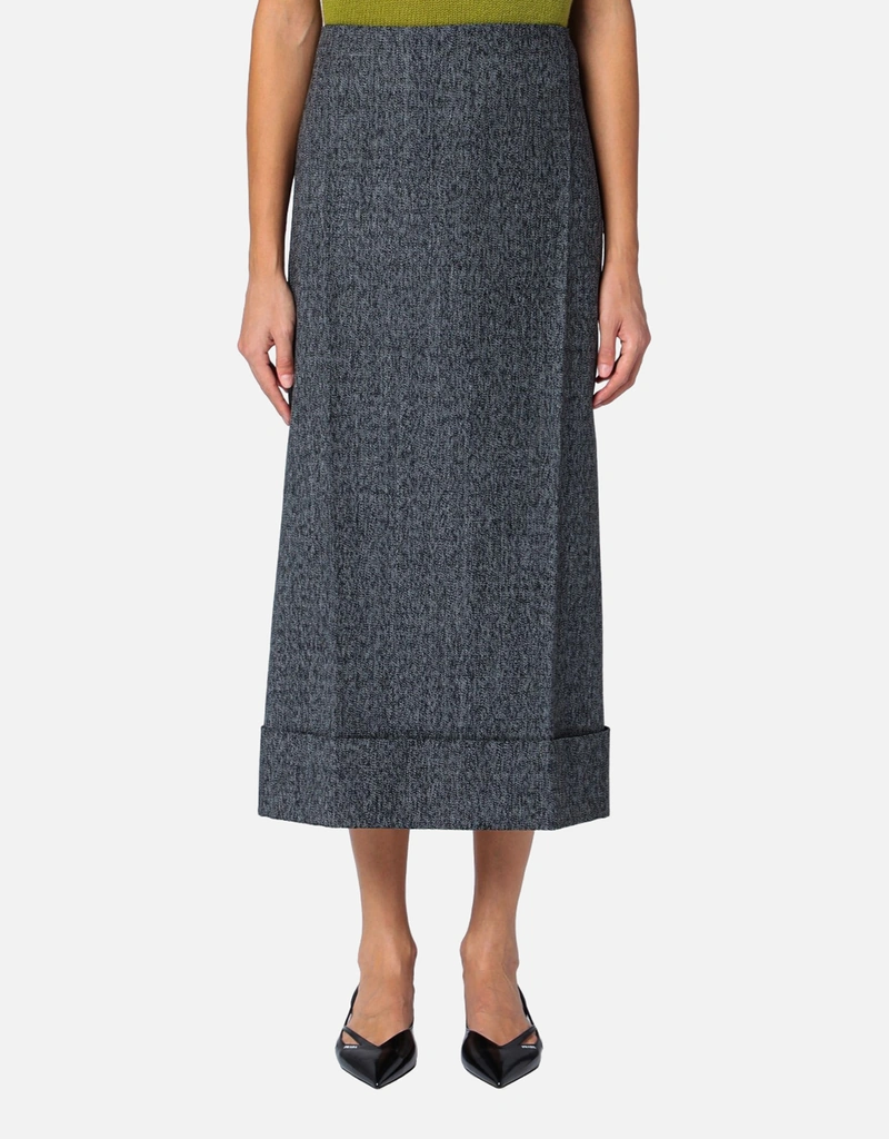 Prada ウールミディスカート (ドレス) IFCHIC.COM