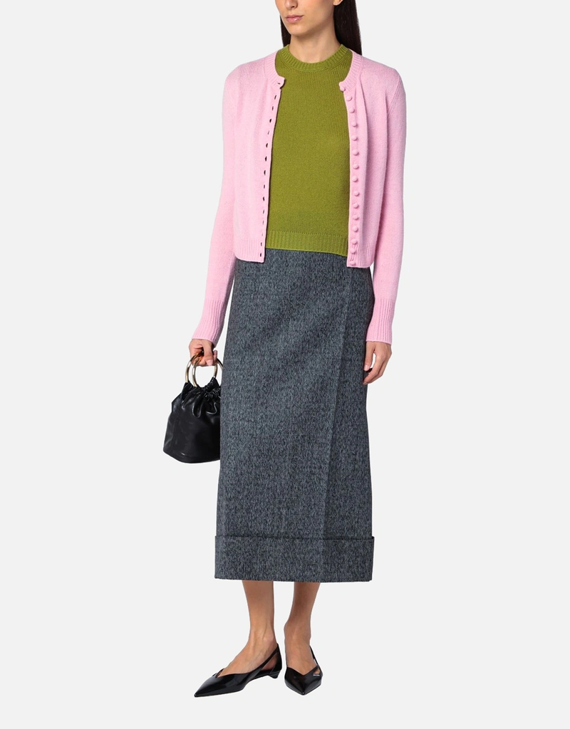 Prada ウールミディスカート (ドレス) IFCHIC.COM