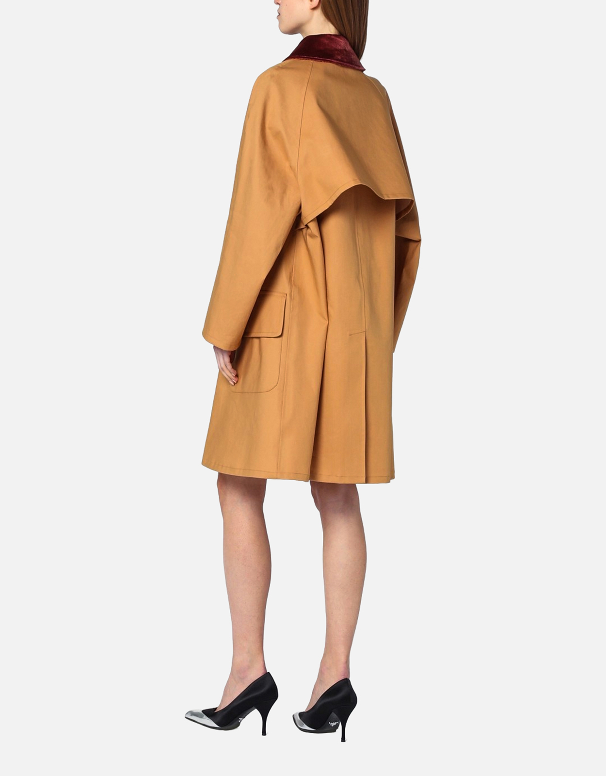 Prada ハニー色コットントレンチコート (すべての新品) IFCHIC.COM