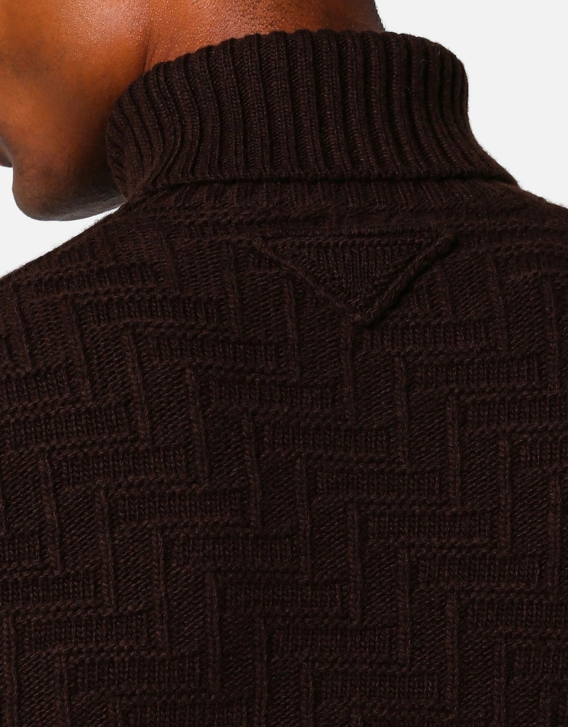 Prada メンズカシミヤ混タートルネックセーター (アパレル,シャツ