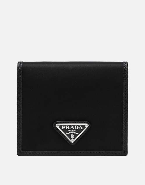 Prada メンズリナイロン サフィアーノレザー 財布 (アクセサリ,Wallets