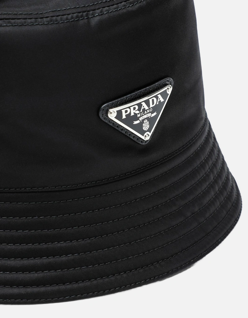 PRADA RE-NYLON バケットハット 黒 M ナイロン RFID/IC有 定番人気