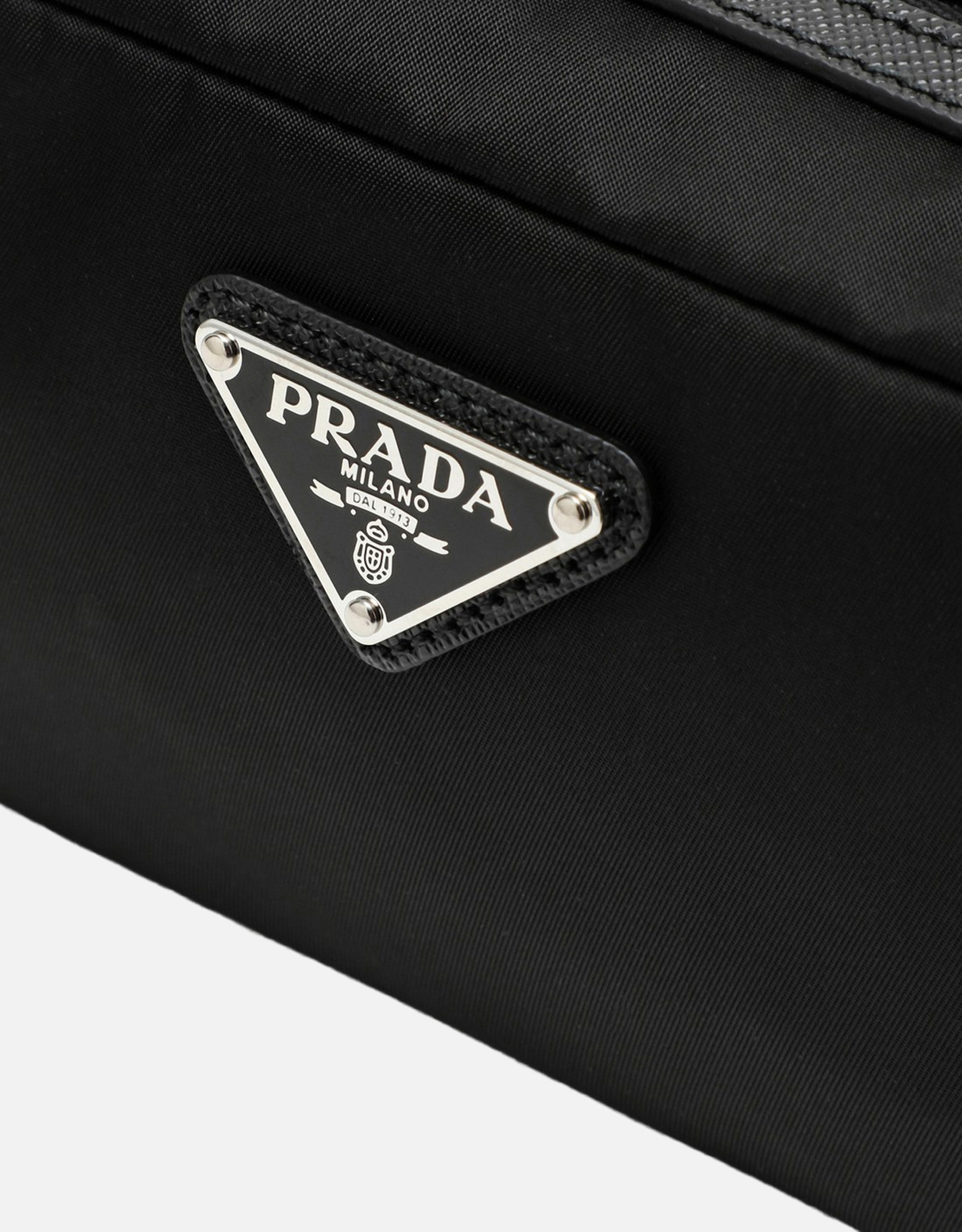 Prada Black Re-Nylon beauty case with logo (Bags) IFCHIC.COM