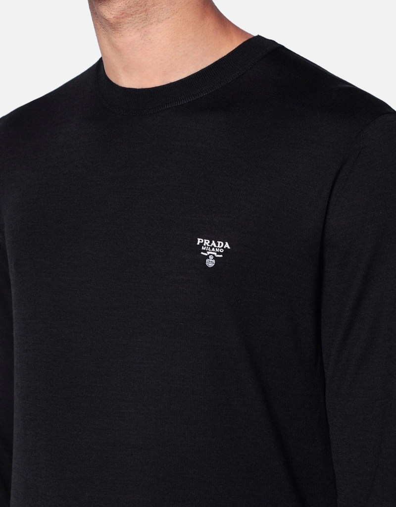 Prada メンズ ウール ロゴ セーター (アパレル,シャツ) IFCHIC.COM