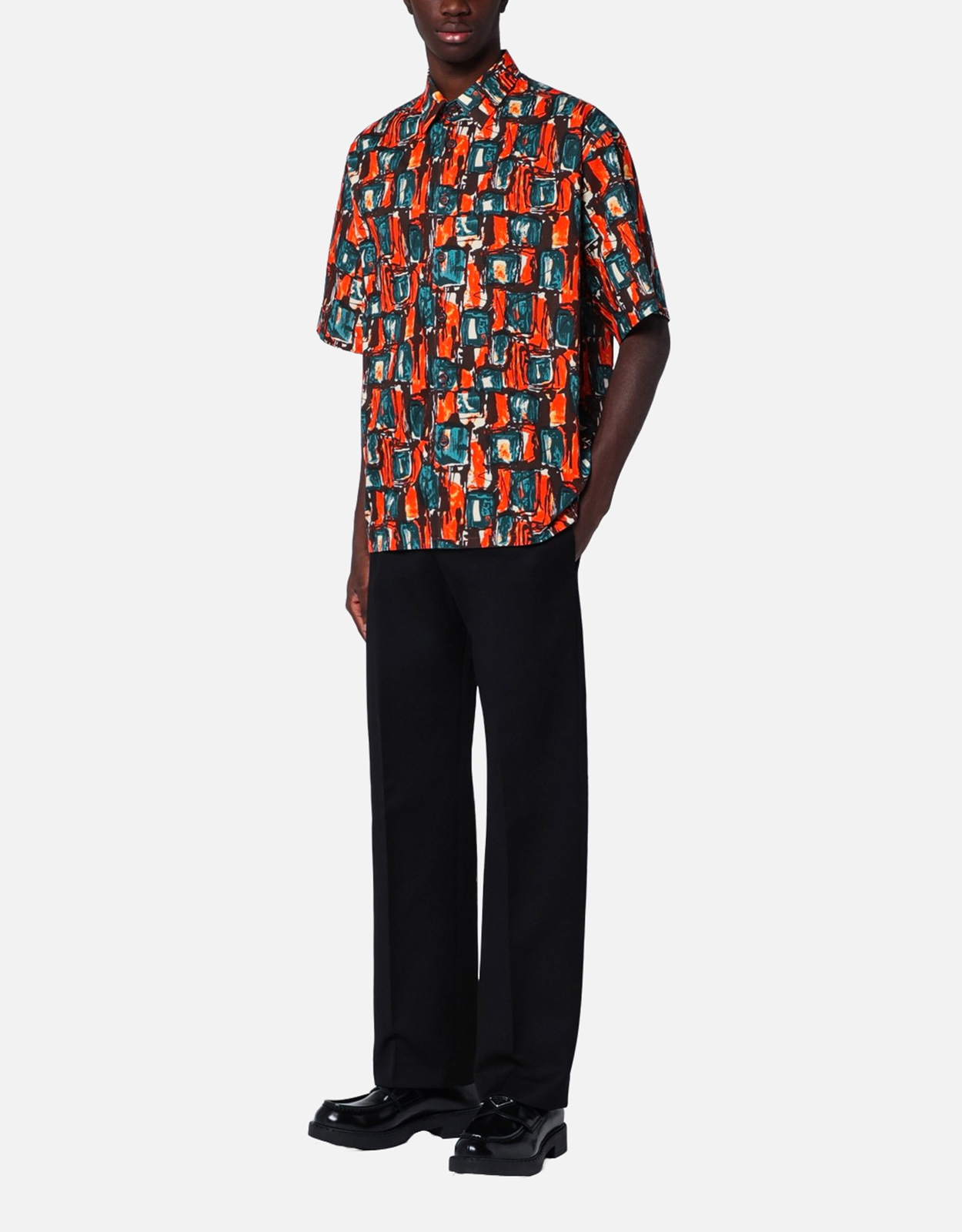 Prada Multicoloured cotton print shirt (Clothing,Shirts) IFCHIC.COM