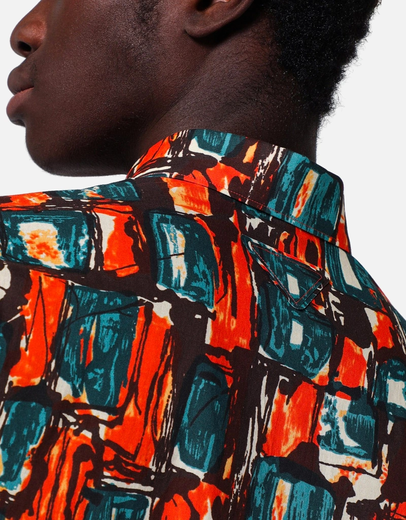 Prada Multicoloured cotton print shirt (Shirts) IFCHIC.COM