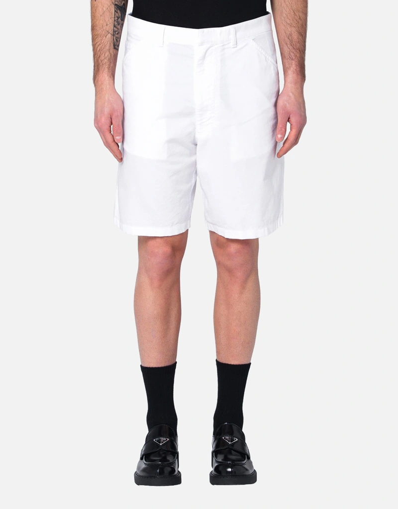 Prada メンズショートホワイトコットン (アパレル,ズボン＆ショート