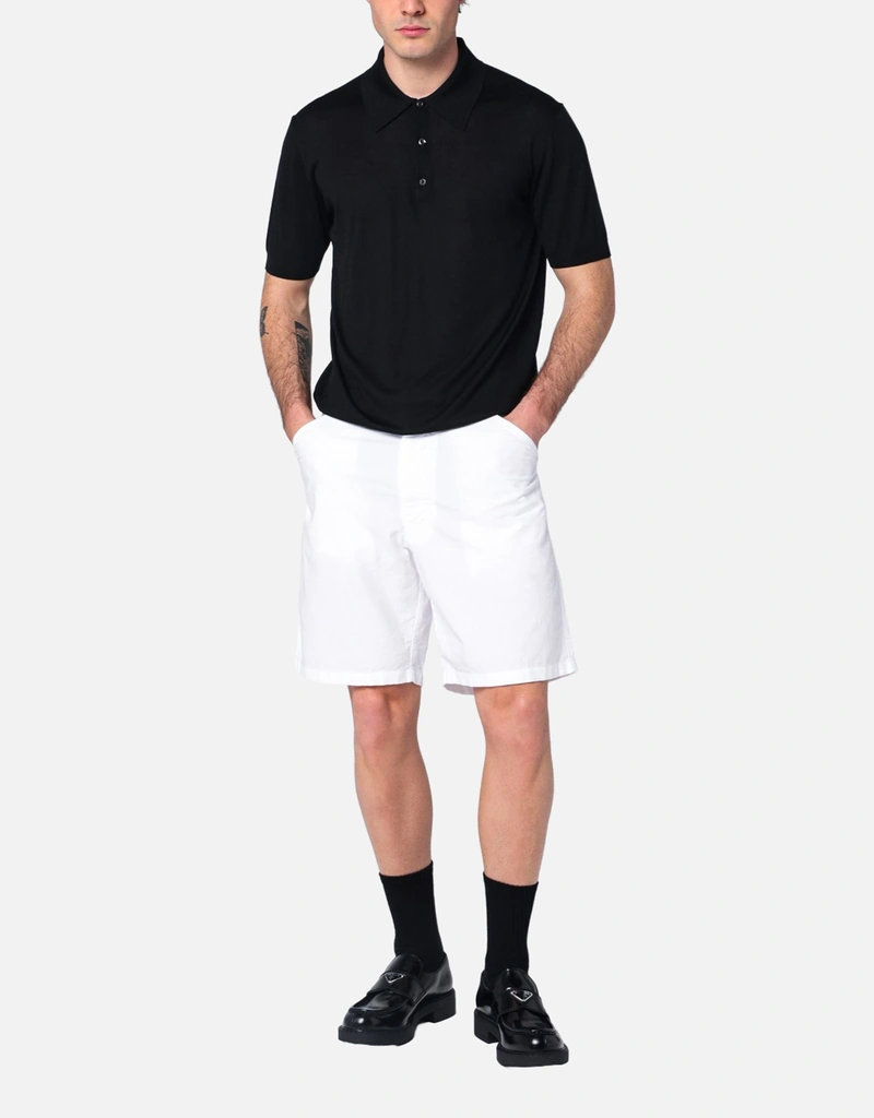 Prada メンズショートホワイトコットン (アパレル,ズボン＆ショート