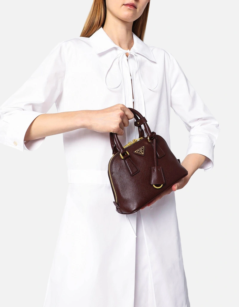 Prada ボルドープロムナードレザーバッグ (すべての新品) IFCHIC.COM