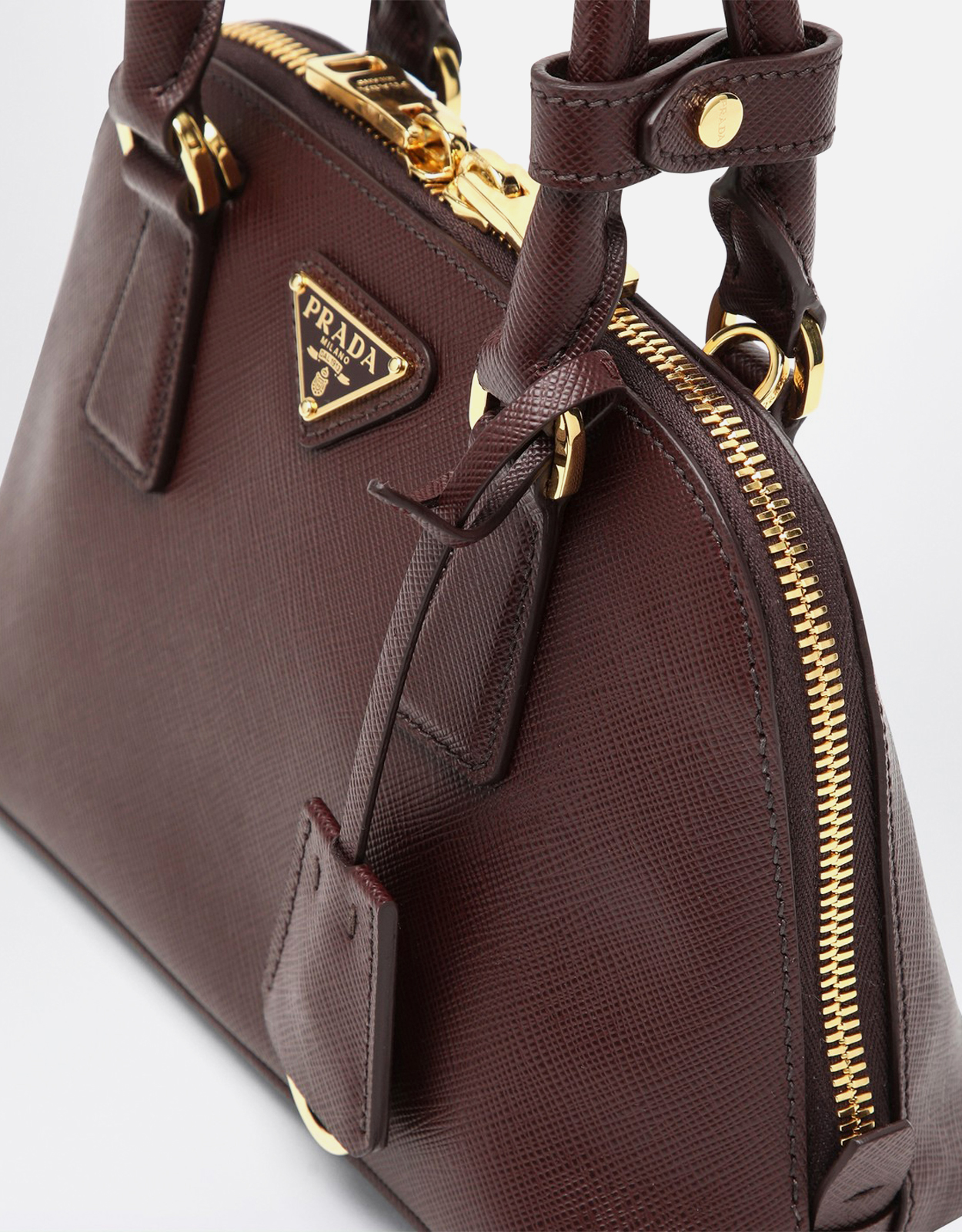 Prada ボルドープロムナードレザーバッグ (すべての新品) IFCHIC.COM