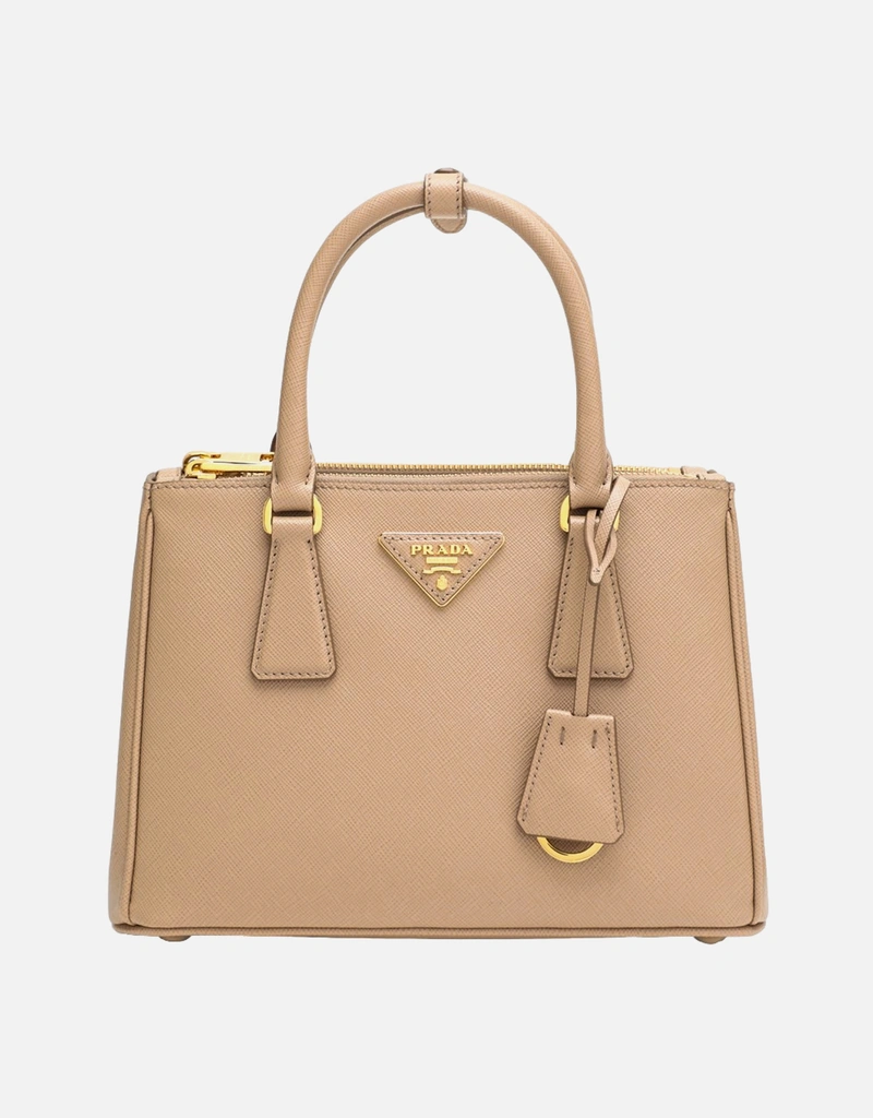 極美品PRADAガレリアハンドバッグVITELLOカーフレザー鍵ギャラ付 Prada ガレリア スモール カーフレザー ハンドバッグ (すべての新品