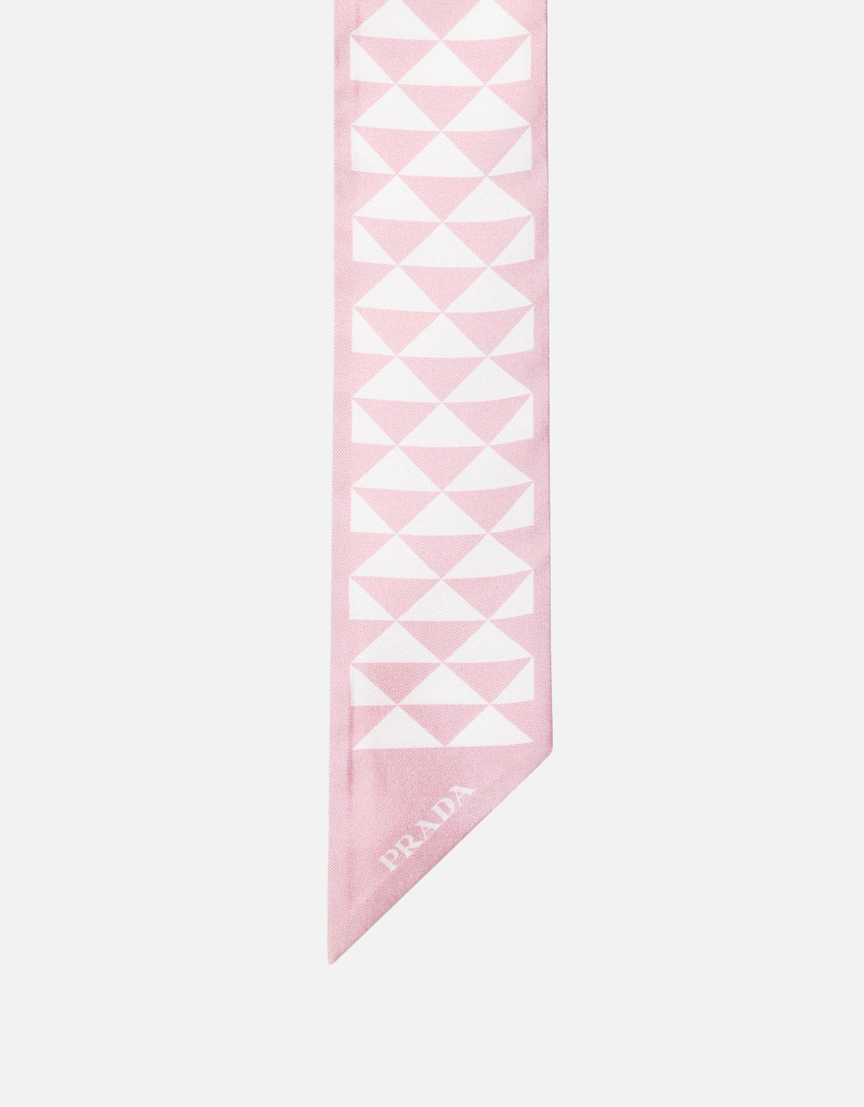 Prada Silk jacquard scarf pink/white (Scarves) IFCHIC.COM