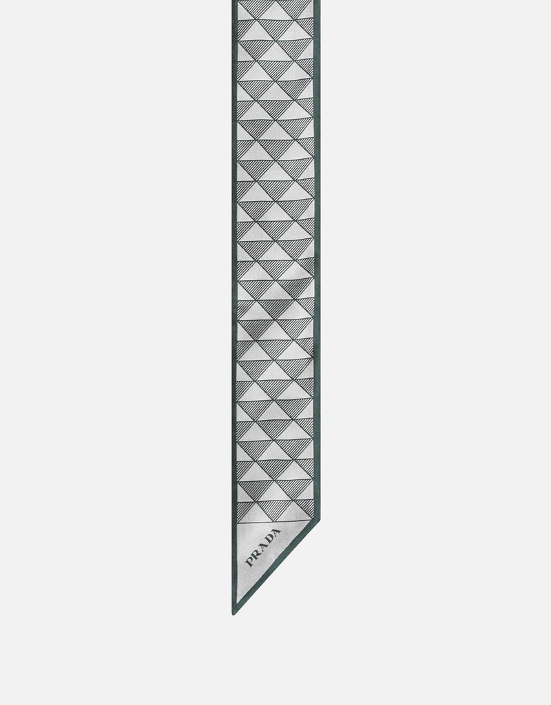 Prada プリントシルクスキニースカーフ (スカーフ) IFCHIC.COM