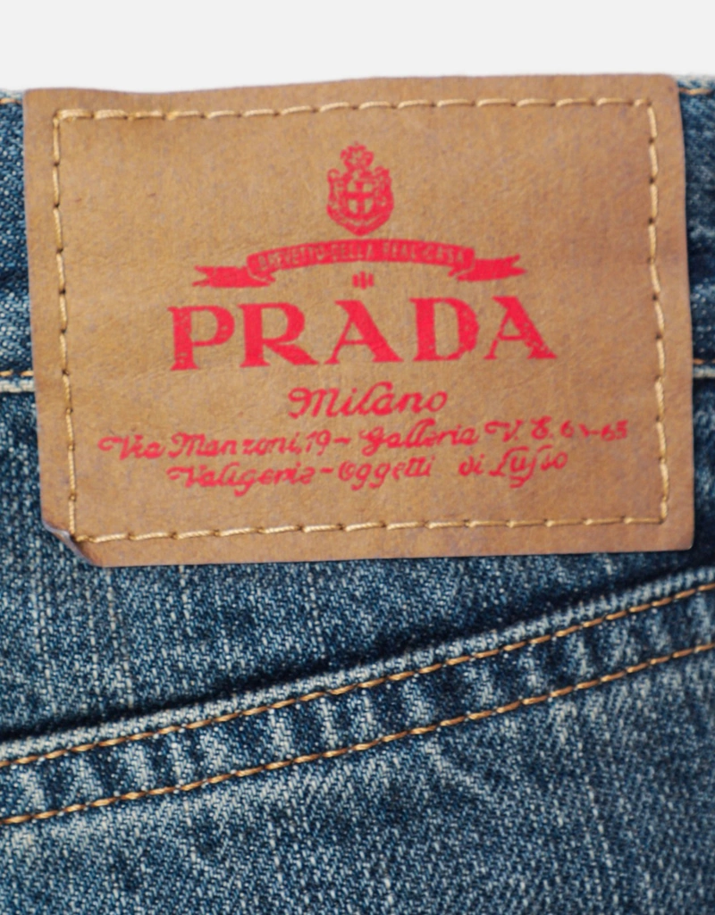 Prada 五ポケットウォッシュドデニムジーンズ (パンツ) IFCHIC.COM