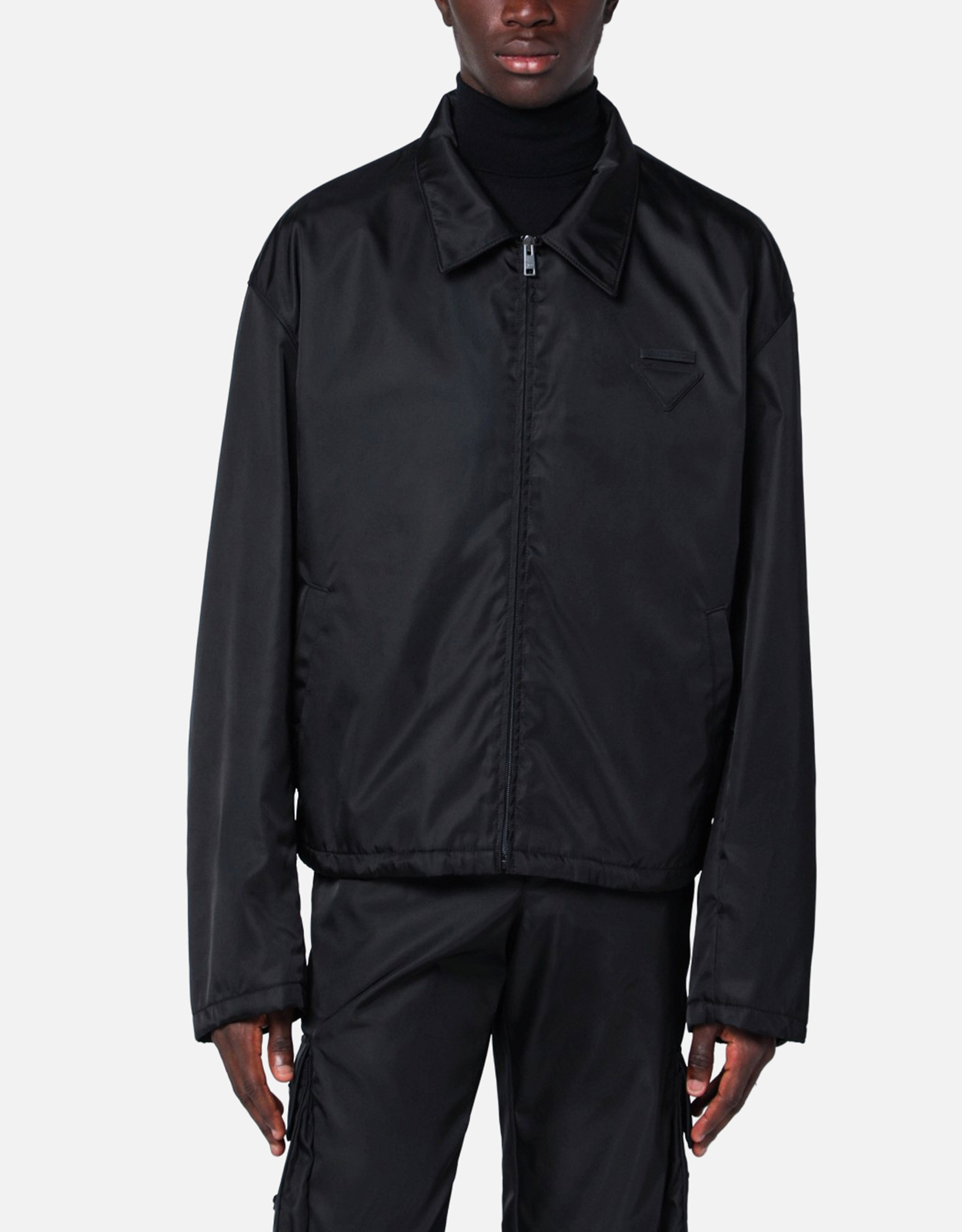 Prada メンズ Re-Nylon ストレートフィット ブルゾンジャケット