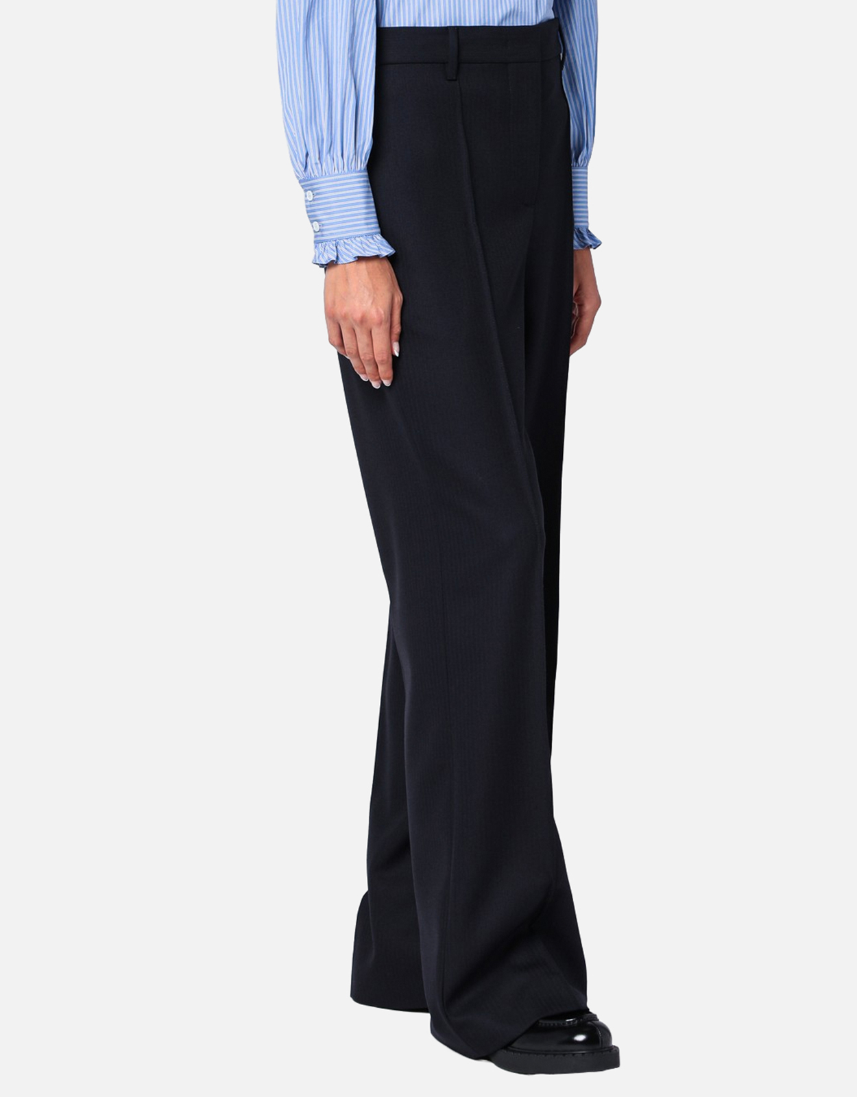 パンツ PRADA / Navy Wool Wide Slacks / 09ss Prada sport wide wool