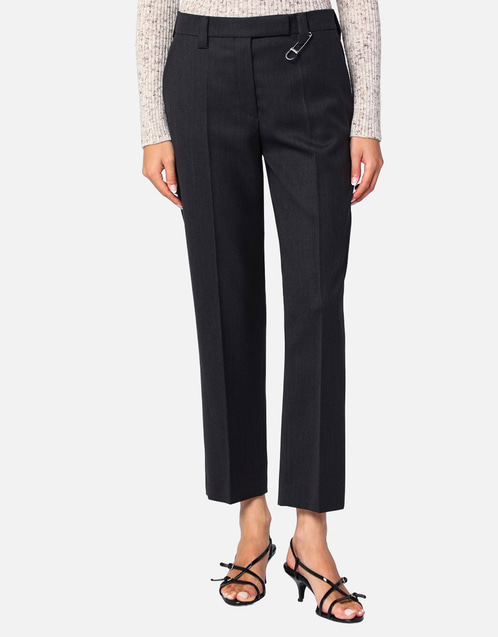 Prada ウール バージンウール ピン ストレートレッグパンツ (パンツ