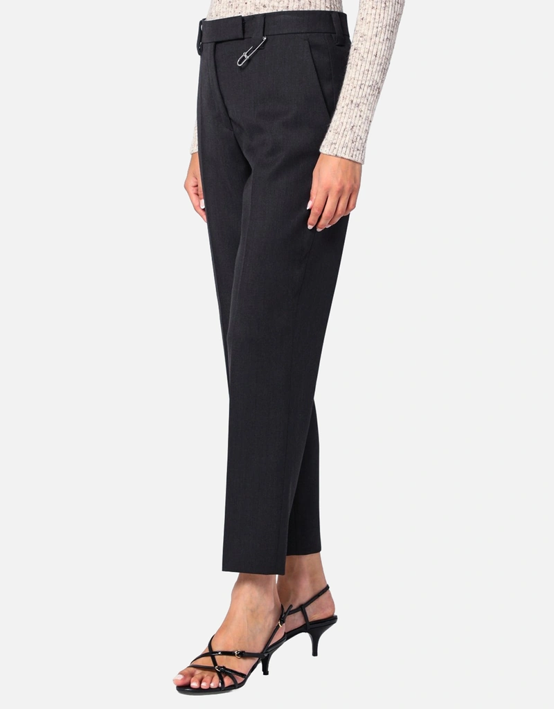 Prada ウール バージンウール ピン ストレートレッグパンツ (パンツ