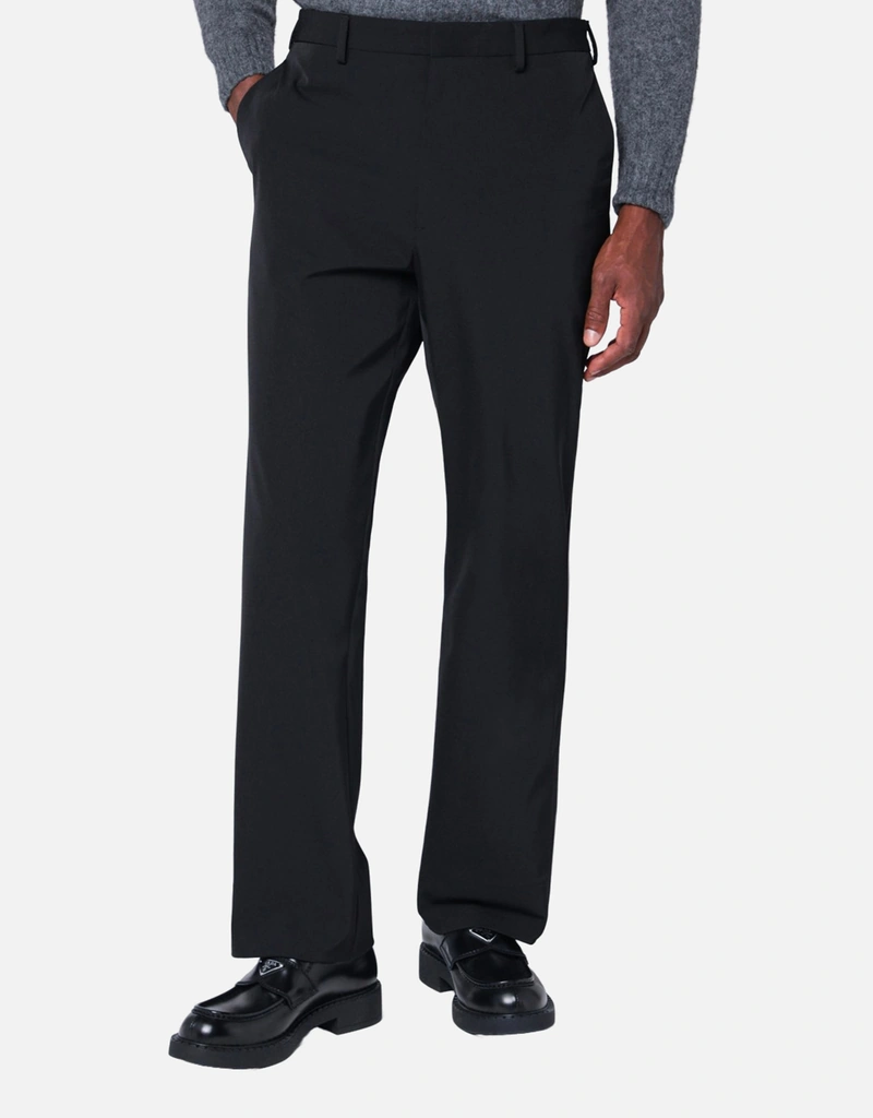 Prada メンズ Techno Stretch ブラックパンツ (すべての新品) IFCHIC.COM