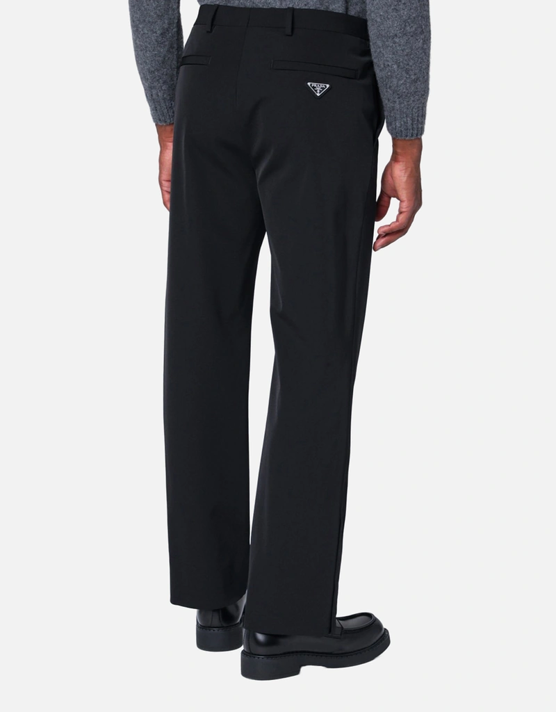 Prada メンズ Techno Stretch ブラックパンツ (すべての新品) IFCHIC.COM