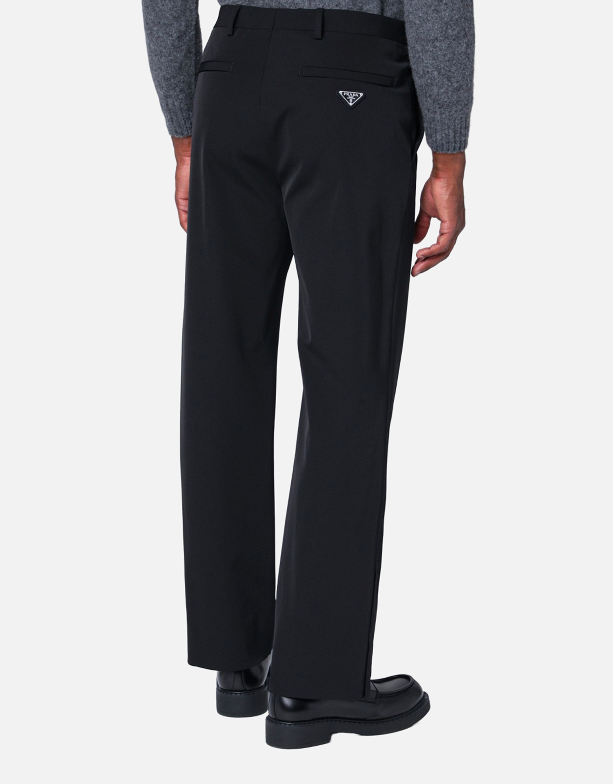 Prada メンズ Techno Stretch ブラックパンツ (すべての新品) IFCHIC.COM