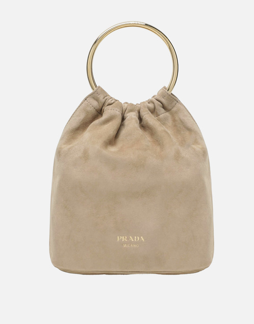 Prada ミニバケットバッグ デザートスエード レザー (すべての新品