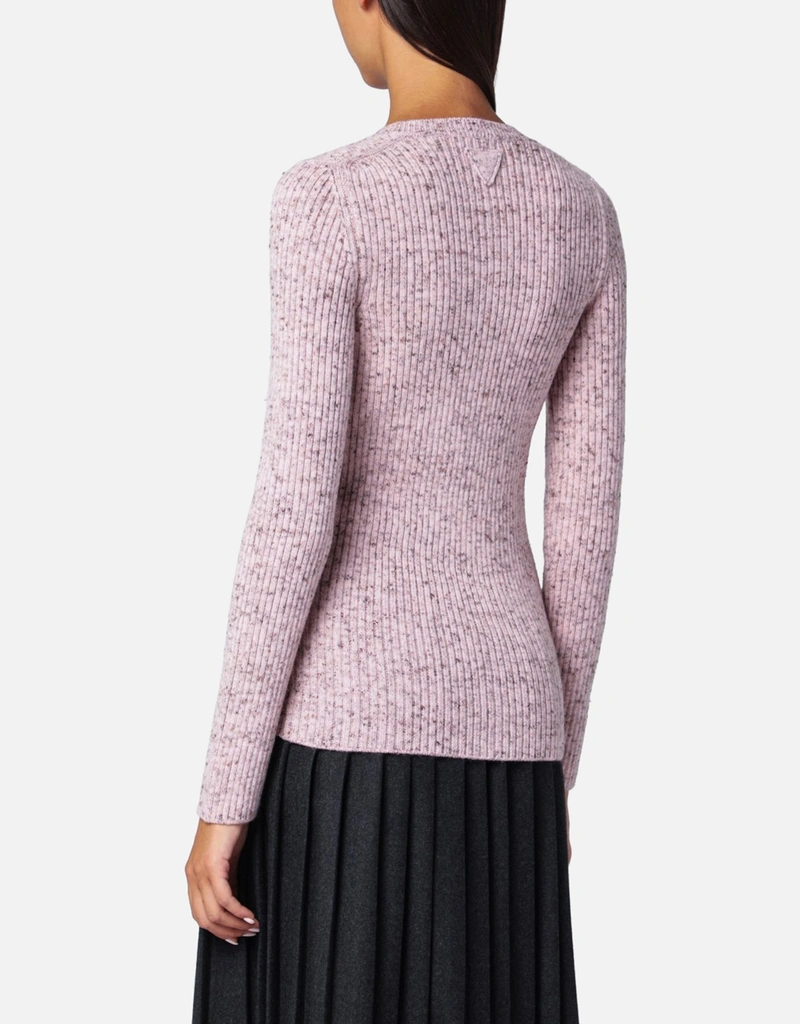 Prada ピンクリブウールカーディガン (トップス) IFCHIC.COM
