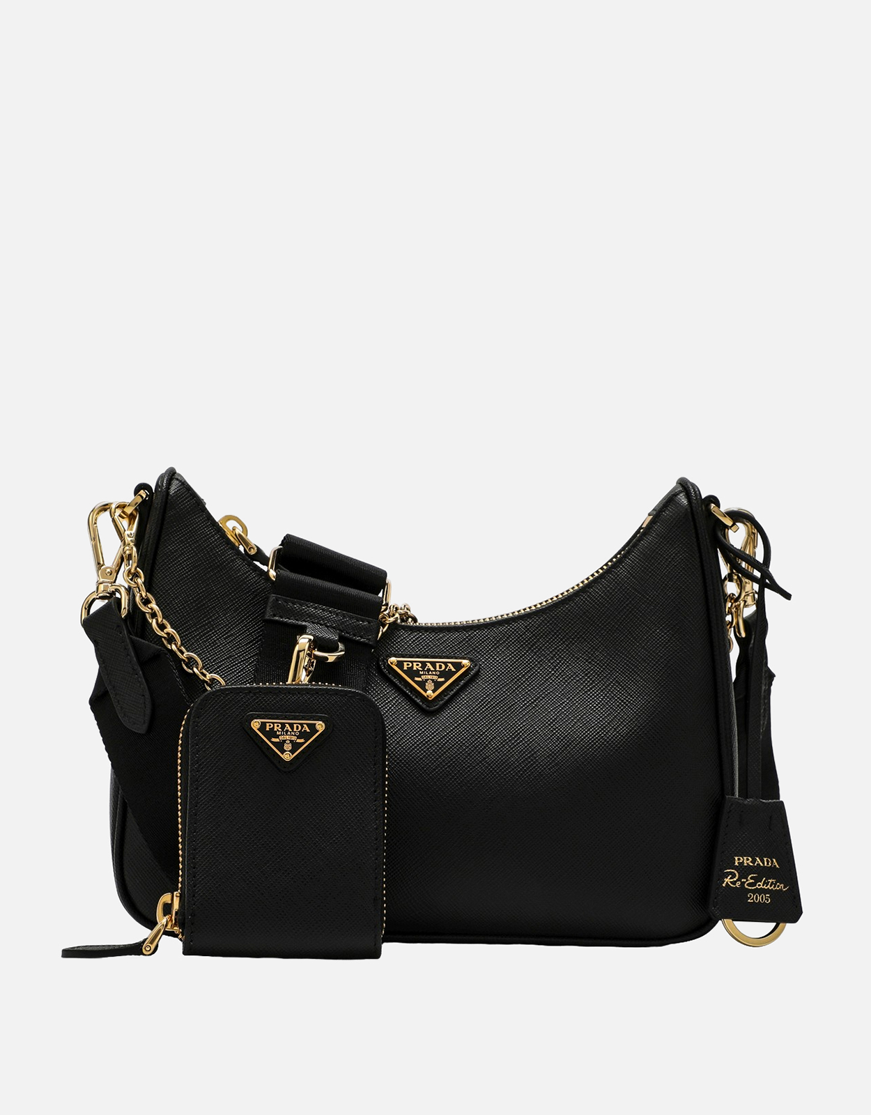 Prada 再エディション 2005 カーフレザー ショルダーバッグ (すべての