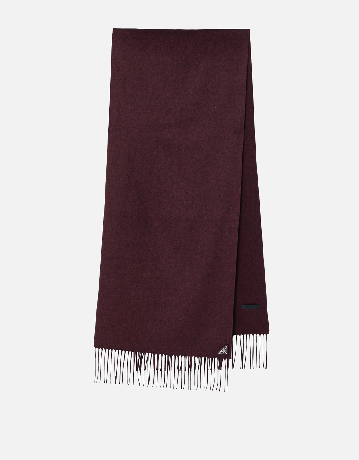 Prada Prada Bordeaux scarf in silk and cashmere　Prada ボルドー スカーフ (シルクとカシミア製)