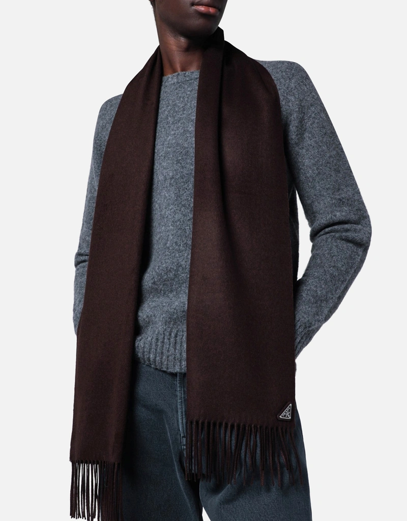 Prada メンズシルクとカシミヤのスカーフ (アクセサリ,スカーフ